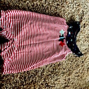 Red white and patriotic outfit